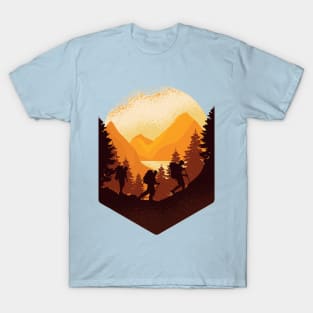 Friends Mountain Hiking Lover Artwork - Trekking Lover T-Shirt